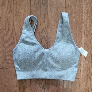 Aerie Light Gray Sports Bra